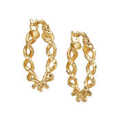 True Elegance Italian 9kt Gold Swirl Hoops 11209 0014 a main