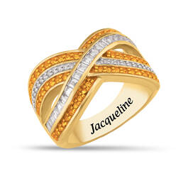 Birthstone Crisscross Ring 11841 0018 k november