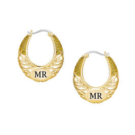 Birthstone Initial Hoops 11897 0011 k november