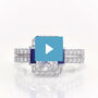 Hollywood Glamour Statement Ring, , video-thumb