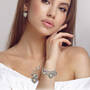 The Enchanted Heart Charm Bracelet with FREE Matching Pendant Earrings 11847 0012 g model