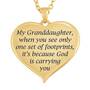 Footprints in Sand Granddaughter Pendant 1455 001 6 2