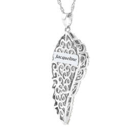 The Personalized Angel Wing Pendant 10835 0017 c back