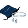 Blue Wave Crystal Bracelet with FREE Matching Earrings, Blue Wave Crystal Bracelet with FREE Matching Earrings 11987 0012 g giftpouch