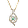 Sparkling Embrace Genuine White Topaz Pendant 12302 0018 e may