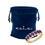 Genuine Amethyst Birthstone Ring 12394 0025 g giftpouch