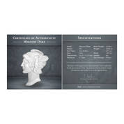 Mercury Dime Silver Bullion Coin 11812 0229 b certificate