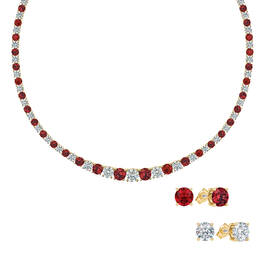 Birthstone Tennis Necklace 11948 0010 g july