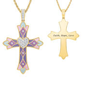 Radiant Faith Diamond Cross Pendant 10587 0018 a main