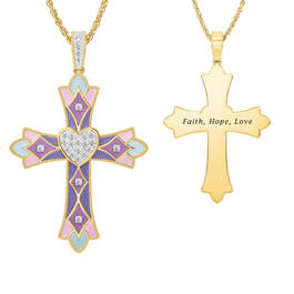 Radiant Faith Diamond Cross Pendant 10587 0018 a main
