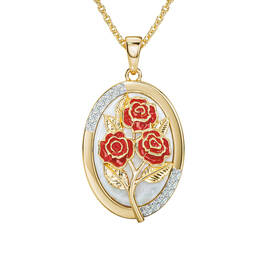 Personalized Roses Diamond Pendant 12836 0013 b pendant