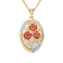 Personalized Roses Diamond Pendant 12836 0013 b pendant