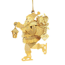 2026 Gold Ornament Collection 12530 0020 c santa