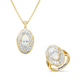 Personalized 7 Carat Parisian Ring with FREE Matching Pendant 12013 0018 a main