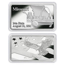 America the Beautiful Silver Plated Ingot Collection 11985 0014 y MO