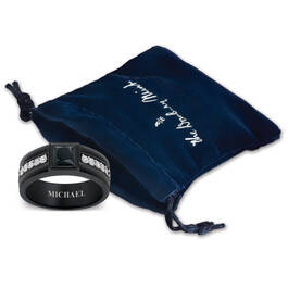 Personalized Black Ice Statement Onyx and Diamond Ring 12776 0015 g giftpouch