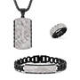 The Personalized Black Steel Mens Set 12261 0017 a main
