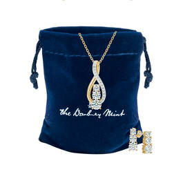 I Love You Forever Diamond Infinity Pendant with the FREE matching earrings 12648 0011 g giftpouch