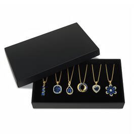 Sapphire Blue Sensational Golden Pendant Collection 12431 0012 h giftbox