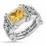 “I Can Do All Things" Birthstone Ring, I Can Do All Things Birthstone Ring 6524 001 2 11