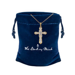 The Lords Prayer Diamond Cross Necklace 12799 0018 g giftpouch