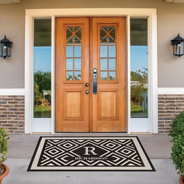 The Personalized Monogrammed Outdoor Accent Rug 12812 0011 d entrance