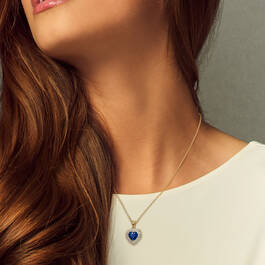 Sapphire Blue Sensational Golden Pendant Collection 12431 0012 m model