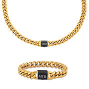 Personalized Ultimate Black Diamond Chain and Bracelet Set 12322 0022 a main