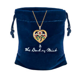 I Love You Ruby Diamond Bouquet Pendant 10894 0016 g gift pouch