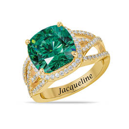 Bold Beautiful Birthstone Swirl Ring 12614 0011 e may