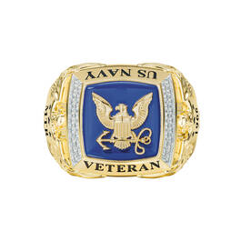 The US Navy Diamond Heritage Ring 12827 0022 d flat
