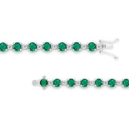 Simulated Emerald Sapphire Bracelet 11142 1103 b clasp.jpg