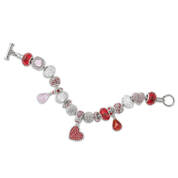 Sweetheart Bead Charm Bracelet 6174 0072 b february