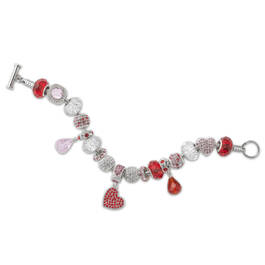 Sweetheart Bead Charm Bracelet 6174 0072 b february