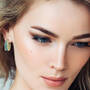 Blue Wave Inside Out Statement Hoops 12764 0019 m model