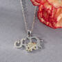 Mother & Child Diamond Elephant Pendant, Mother Child Diamond Elephant Pendant 11142 0741 m lifestyle