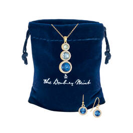 The I Love You Ocean Blue Pendant with FREE Matching Earrings 12893 0013 g giftpouch
