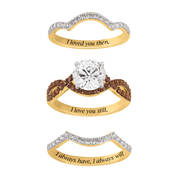 I Love You Mocha Swirl Ring Set 12139 0017 b ring