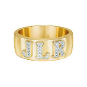 Brilliant Trio Birthstone Diamond Ring Set 12595 0014 n middle