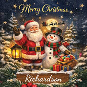 Seasons Greetings Personalized Christmas Lantern 12070 0026 b closeup