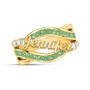 Golden Swirl Birthstone Ring 12672 0010 h august