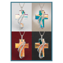 The Divine Light Crystal Cross Pendant 12133 0021 b shades