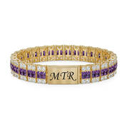 Birthstone Monogram Bracele 12945 0011 b february