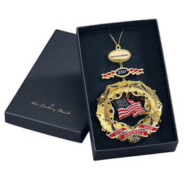USA 250th Anniversary Personalized Gold Ornament 12481 0011 g giftbox