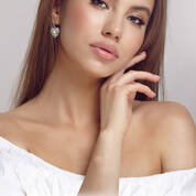 The Enchanted Heart Charm Earrings 11847 0038 g model