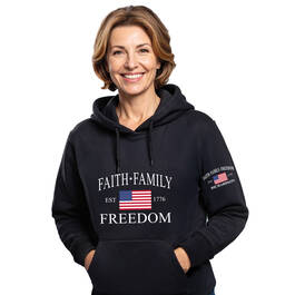 Faith Family Freedom Hoodie 12734 0024 n model front