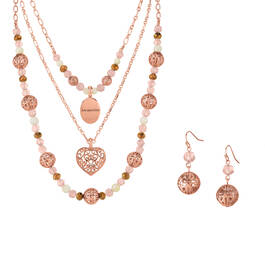 Serenity Copper Necklace Set with Free Matching Earrings 12616 0019 a main
