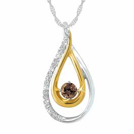 Mocha Drop Diamond Pendant 5404 002 7 1