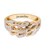 Personalized Diamond Swirl Ring by Robert Tonner 11308 0022 b front