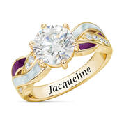 Braided Birthstone Ring 12247 0016 b february